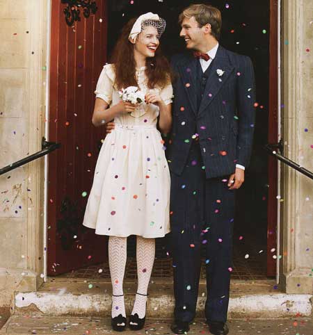 1940's wedding style from British Cosmo Bride